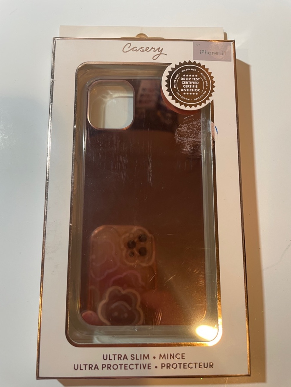 Casery Ultra Slim Rose Gold Protective iPhone Case